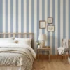 Azul Empolvado + Blanco Lino