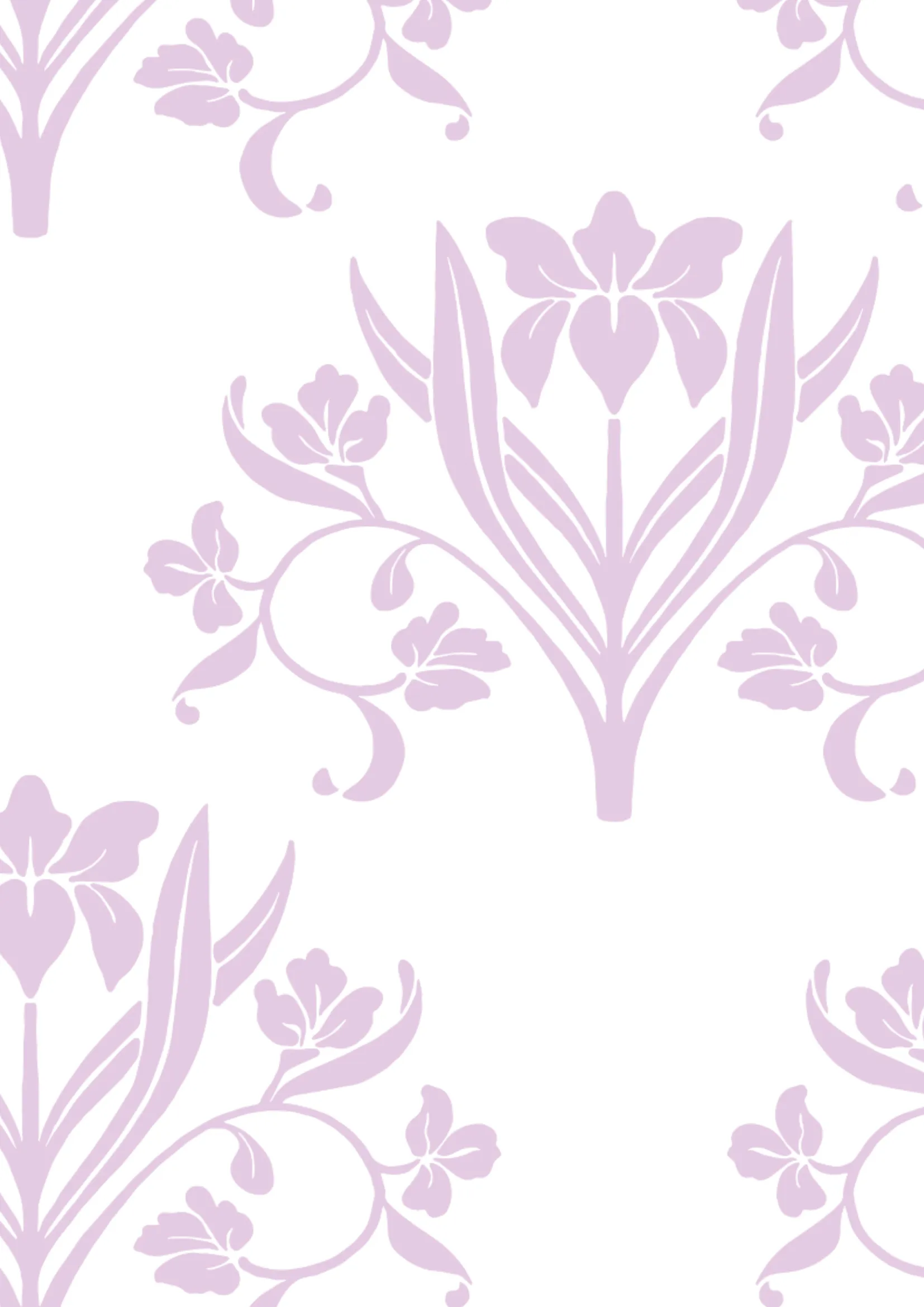 (L) Liria, floral, Lavanda y Blanco