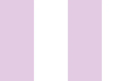 Muestra A4 de (L) Della, rayas, Lavanda y Blanco