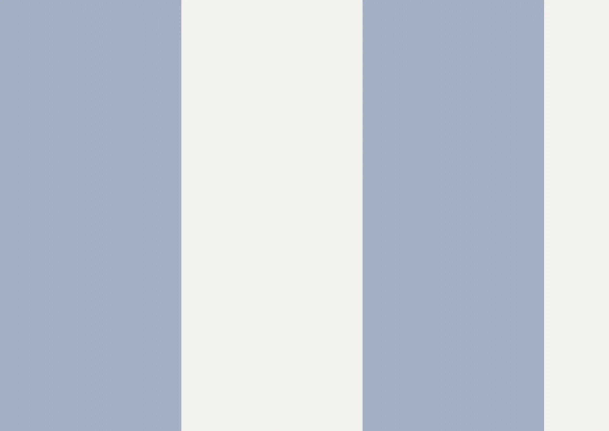 (L) Della, rayas, Azul Empolvado y Blanco Lino
