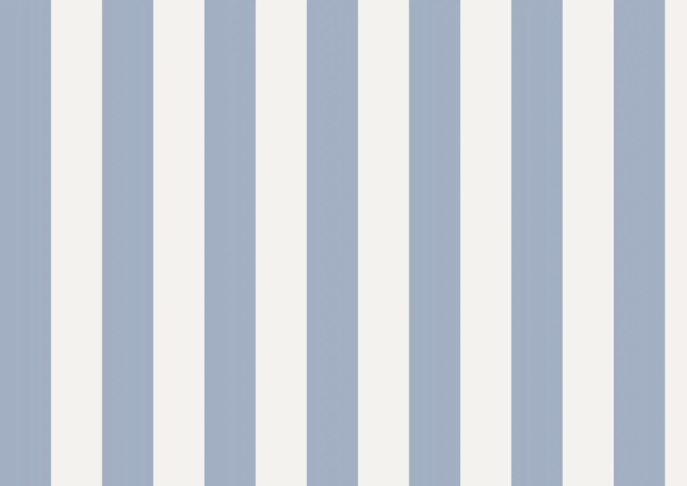 (S) Della, rayas, Azul Empolvado y Blanco Lino