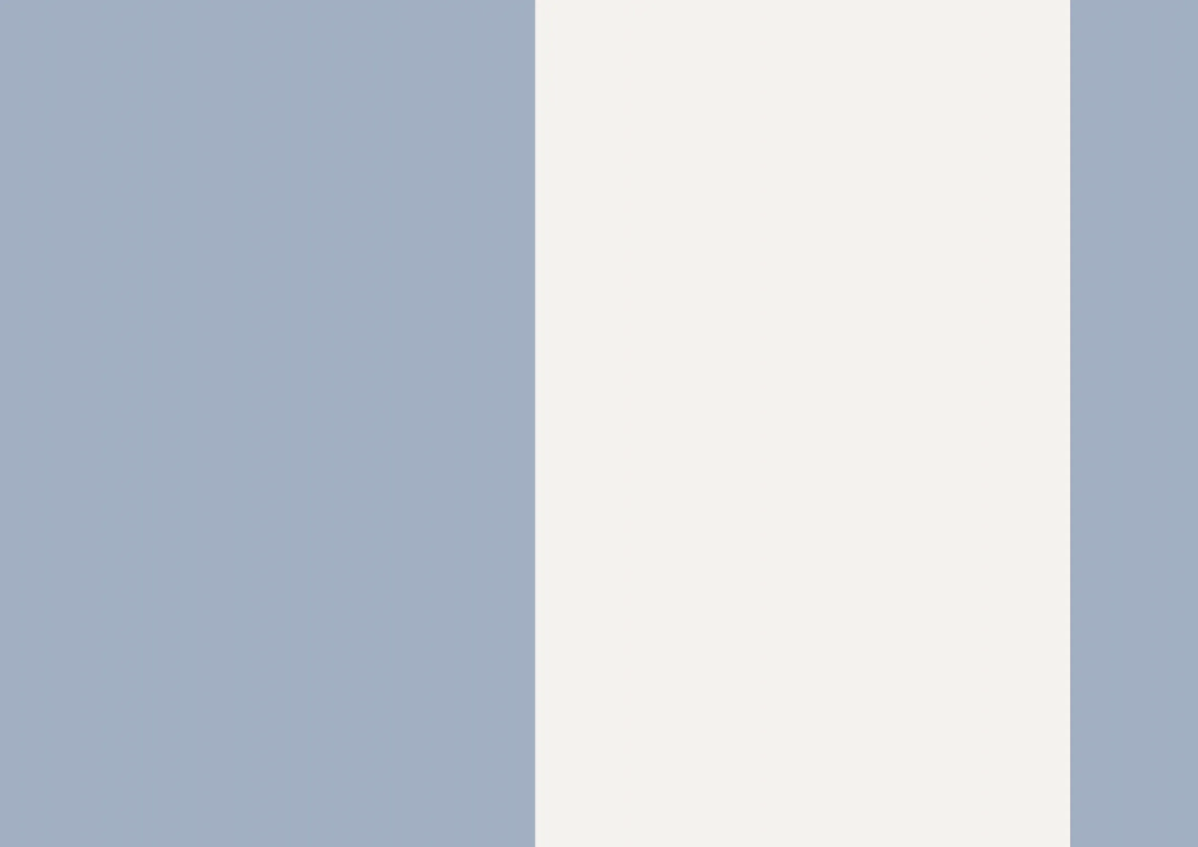 (XL) Della, rayas, Azul Empolvado y Blanco Lino