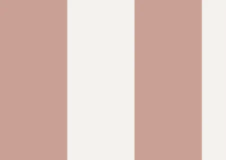 Muestra A4 de (L) Della, rayas, Siena y Blanco Lino
